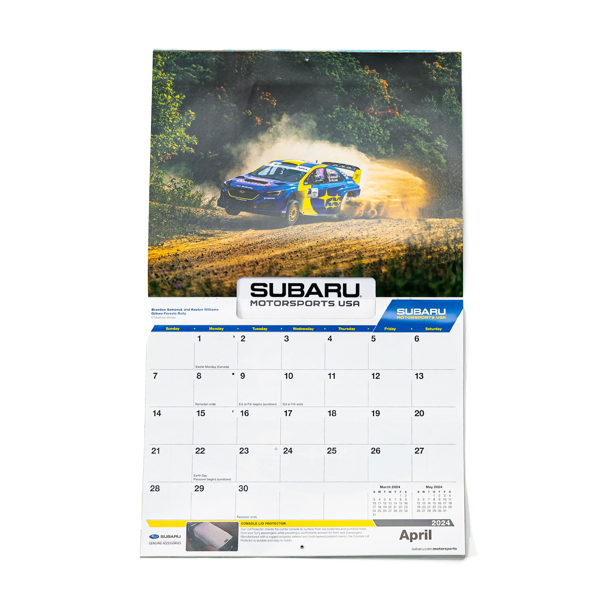 Subaru Motorsports USA 2024 Calendar Vermont SportsCar