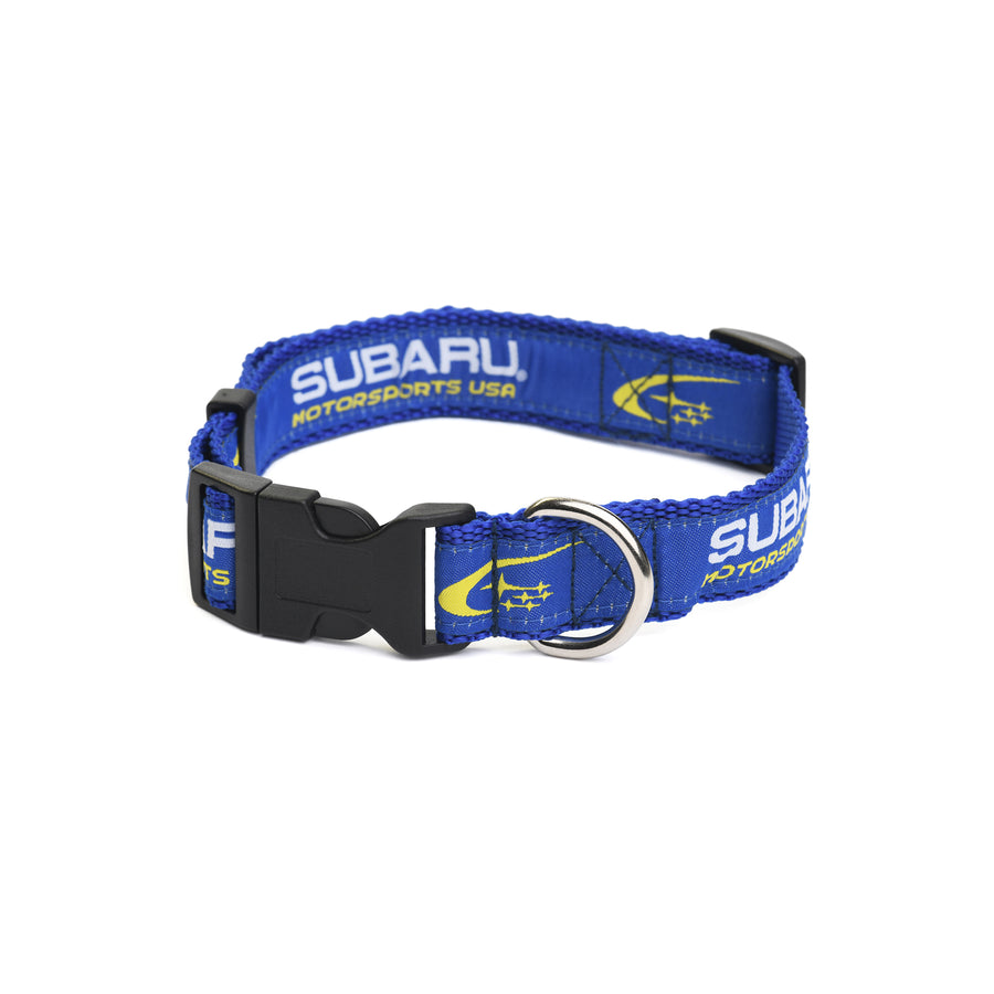 Subaru Motorsports USA | Woven Pet Collar | Blue